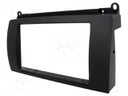 Radio mounting frame; Rover; 2 DIN; black