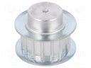 Belt pulley; AT5; W: 10mm; whell width: 21mm; Ø: 22.65mm; aluminium