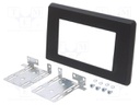 Radio frame; Nissan,Opel,Renault; 2 DIN; black