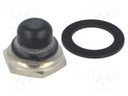Cap; black; Mat: silicone