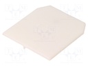 End/partition plate; Application: ZUG-G10; white; Width: 1.5mm