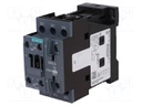 Contactor: 3-pole; NO x3; Auxiliary contacts: NO + NC; 24VDC; 32A