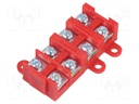 Terminal block; screw terminal; ways: 4; 1.5÷4mm2; terminals: 8