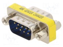 Transition: adapter; D-Sub 9pin male,D-Sub 9pin female