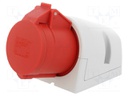 Connector: AC supply 3-phase; socket; female; 32A; 400VAC; IP44