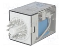 Relay: electromagnetic; 3PDT; Ucoil: 24VDC; 10A/250VAC; 10A/30VDC