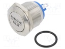 VANDAL RESISTANT SW, SPST, 2A, 48VDC