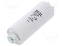 Capacitor: for discharge lamp; 12uF; 250VAC; ±10%; Ø30x83mm; V: 6