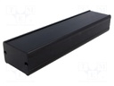 Enclosure: with panel; TUF; X: 55mm; Y: 220mm; Z: 35mm; aluminium
