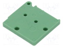 End piece; green; UL94V-0; Conform to: UL