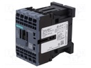 Contactor: 4-pole; NC x2 + NO x2; 24VDC; 9A; DIN,on panel; 3RT25