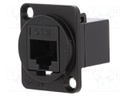 Coupler; FT; Cat: 5e; Layout: 8p8c; RJ45 socket,both sides; 19x24mm