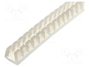 Hole and edge shield; polyetylene; L: 10m; natural; H: 5.7mm