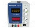 Power supply: laboratory; Channels: 1; 60VDC; 2A; Interface: RS232