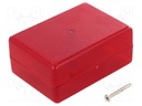 Enclosure: multipurpose; X: 59mm; Y: 84mm; Z: 37mm; ABS