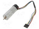 Motor: DC; with encoder,with gearbox; LP; 6VDC; 2.4A; 15rpm; 108g