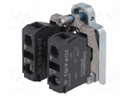 Contact block; 22mm; Harmony XB4; -25÷70°C; front fixing