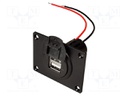 Automotive power supply; USB A socket x2; 5A; Sup.volt: 12÷24VDC