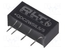 Converter: DC/DC; 2W; Uin: 4.5÷5.5V; Uout: 5VDC; SIL; Efficiency: 75%
