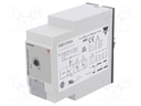 Timer; 0,1÷600s; DPDT; 250VAC/8A,24VDC/5A; Usup: 24÷240VAC; IP20