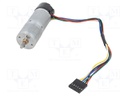 Motor: DC; with encoder,with gearbox; LP; 6VDC; 2.4A; 34rpm; 106g