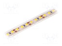LED tape; white warm; LED/m: 120; SMD; 2835; 12V; W: 10mm; 120°; D: 4mm