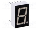 Display: LED; 7-segment; 14.2mm; 0.56"; No.char: 1; green; anode