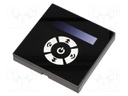 LED controller; Channels: 1; 8A; 86x86x36mm; black; Uout: 12/24VDC