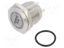Switch: vandal resistant; Pos: 2; SPST-NO; 2A/48VDC; IP65; OFF-(ON)