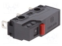 Microswitch SNAP ACTION; without lever; SPDT; 0.1A/250VAC; Pos: 2