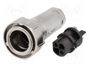 Connector: circular; plug; female; PIN: 2; Buccaneer 7000; 25A; 600V