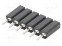 Socket; pin strips; female; PIN: 6; straight; 2.54mm; THT; 1x6; H: 7mm