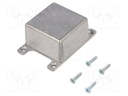 Enclosure: shielding; X: 50.8mm; Y: 50.8mm; Z: 31.8mm; aluminium
