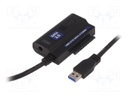 USB to SATA adapter; 1.2m; V: SATA I,SATA II,SATA III,USB 3.0