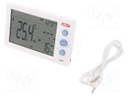 Weather station; LCD; -10÷50°C; Accur: ±1°C; 0,1°C; 130x22x78mm