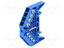 Splice terminal: rail; 1.5mm2; ways: 1; terminals: 16; blue; TS35x15