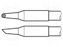 Tip; conical sloped; 2mm; longlife
