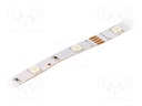 LED tape; RGB; LED/m: 30; SMD; 5050; 12V; W: 14.36mm; 120°; D: 4mm; IP65