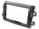 Radio mounting frame; Fiat; 2 DIN; black gloss