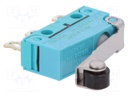 Microswitch SNAP ACTION; with lever (with roller); SPDT; Pos: 2
