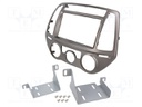 Radio mounting frame; Hyundai; 2 DIN; silver