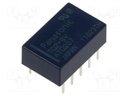 Relay: electromagnetic; DPDT; Ucoil: 9VDC; Icontacts max: 2A; PCB