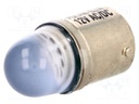 LED lamp; blue; BA15S; 12VDC; 12VAC