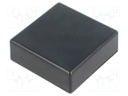 Enclosure: multipurpose; X: 44mm; Y: 44mm; Z: 15mm; ABS; black