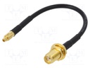 Antenna adapter; SMA-B socket,MMCX-A plug; straight; 100mm