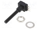 Potentiometer: shaft; 20kΩ; 200mW; THT; 6mm; plastic; mono; carbon