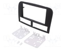 Radio mounting frame; Jeep; 2 DIN; black