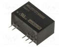 Isolated Board Mount DC/DC Converter, Gate Drive, 2 Output, 2 W, 15 V, 80 mA, -5 V
