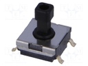 Microswitch TACT; SPST-NO; Pos: 2; 0.05A/24VDC; SMT; none; 0.98N