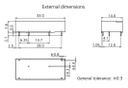 Relay: miniature; NC + NO; Ucoil: 21VDC; 4A/250VAC; 4A/30VDC; 6A